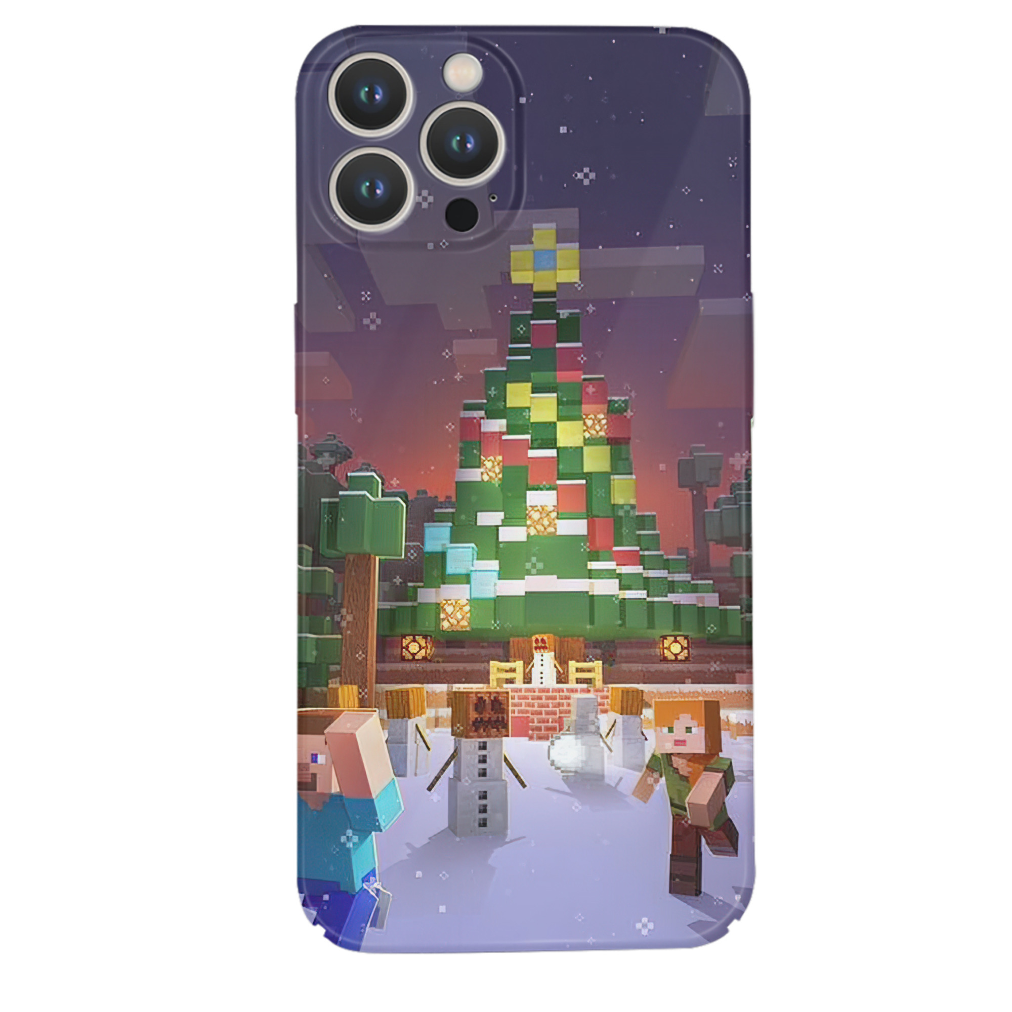 （画像用） マインクラフト ブロックの世界 Minecraft MC Block world 【iPhone 14シリーズ対応】ハードケース